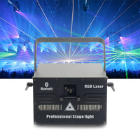 Luz Láser de Animación RGB de Alta Calidad de 10W 15W 30Kpps con Control por Aplicación Bluetooth DMX ILDA para DJ, Club, Conciertos y Eventos
