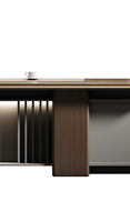 Bureau de direction contemporain en MDF, écologique, modulaire, durable, moderne, pour directeur de bureau