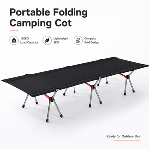 <span class=keywords><strong>Lit</strong></span> de camping pliable ultraléger en nylon renforcé, réglable en <span class=keywords><strong>hauteur</strong></span>, portable pour l'extérieur - Product Image 1