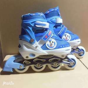 Children's Inline Skates Adjustable Pink Mesh Lining <b>Rubber</b> Sole For Age 3-10 Kids Gift <b>Roller</b> Skates - Product Image 5