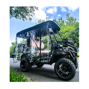 Voiturette de golf électrique 72V certifiée CE, 4 places, basse vitesse, 30-50 km/h, 500 kg, nouveau modèle, prix de gros abordable, à vendre - Product Image 1