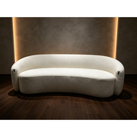 Canapé sectionnel moderne à trois places, multi-tailles, en tissu doux, en forme de S, avec rembourrage en éponge de densité 32, pour salon, hôtel, maison