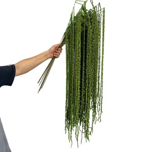 Plantes artificielles suspendues en laine Meng Jie, 30cm-100cm, pour décoration de mariage, extérieur, soie douce, vert pampille - Product Image 5