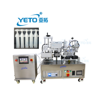 Machine de remplissage et de scellage automatique de tubes monodose en céramique à 5 têtes, pour ampoules en plastique de qualité alimentaire
