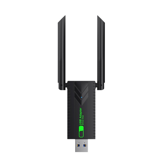Driver-free 1300 Mbps 5 GHz Dual-band AC Gigabit USB Wireless Network Adapter Wi-Fi Receiver Transmitter External Antenna Stock