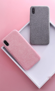 Semplice Tpu Cassa Del Telefono per il <span class=keywords><strong>iphone</strong></span> Caso di <span class=keywords><strong>X</strong></span> 5.8 pollice Silicone Tessuto Canvas Peluche Della Copertura Posteriore - Product Image 3