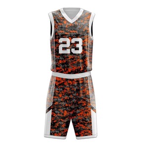 ชุดยูนิฟอร์มบาสเก็ตบอลแบบซับลิเมชั่นสั่งทำพิเศษ แขนกุด คอวี ระบายเหงื่อได้ดี ผลิตจากโพลีเอสเตอร์ 100% สำหรับผู้ใหญ่ 男女  ขาย - Product Image 5