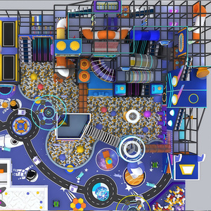 Construction en acier d'ingénierie <span class=keywords><strong>de</strong></span> qualité commerciale avec équipement <span class=keywords><strong>de</strong></span> jeu souple pour pépinière pour une zone dédiée aux tout-petits - Product Image 6
