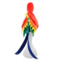 Chapeau de perroquet tropical en velours ODM HLC, accessoire de cosplay pour fête à thème animalier, avec logo, chapeaux de perroquet festifs Margaritaville