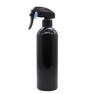 500ml 16 OZ cilíndrico de plástico PET negro brillante Kao <span class=keywords><strong>Trigger</strong></span> Spray botellas para agente de limpieza de automóviles - Product Image 1