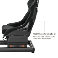 LRS08-BS01 aluminium jeu course Sim simulateur Cockpit plate-forme de conduite pour PS4 PS5 Xbox PC G25 G27 G29 G920 voiture GTR Simracing siège