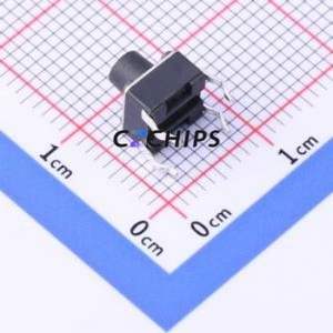 YTS-D001-165 Tactile Switch Through hole Component (THT)-4P,6x6mm Switch Single Pole Single Throw Round Button 1.6N Through Hole - Product Image 2