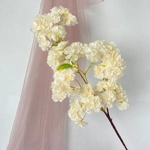 रंगीन चेरी फूल नकली फूलों की शादी भोज सजावट रंगीन रोमांटिक चेरी फूलों - Product Image 2