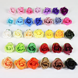 Têtes de fleurs artificielles en <span class=keywords><strong>savon</strong></span> rose, 33 couleurs, 50 pièces/boîte, décoration de la maison, décoration de <span class=keywords><strong>mariage</strong></span> - Product Image 1