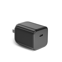 Adaptador de Carga Súper Rápida GaN Mini Plegable ETL FCC 65W C para Laptop de 17 Pulgadas/USB-C, Portátil, de Viaje, con Enchufe para EE. UU., UE y Reino Unido