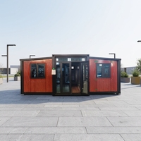 Maison conteneur modulaire préfabriquée, assemblage haute efficacité, bureau mobile, hôtel, villa, structure en acier, personnalisable