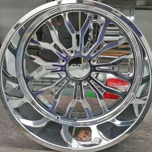 Letter engraving American FORCE JTX customize the logo and the floating center caps 26inch high polish Forged single <b>Wheels</b> - Product Image 3