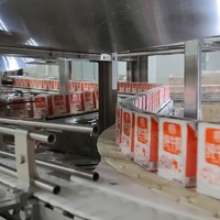 Machine automatique d'emballage de boîtes en carton à poussée latérale