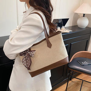 Fashion Women's <b>Tote</b> <b>Bags</b> <b>Large</b>-capacity Cross-border Handbag 2026 New Style Simple Patchwork Shoulder <b>Bag</b> Designer <b>Canvas</b> <b>bags</b> - Product Image 6
