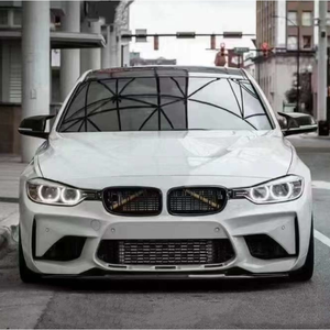 Para <span class=keywords><strong>BMW</strong></span> Serie 3 F30 F35 2012-2019 Actualización a M3C Estilo Kit de carrocería Incluye montaje de parachoques delantero con rejilla - Product Image 5