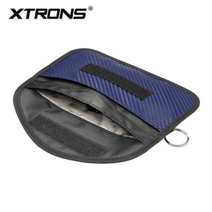 XTRONS Pochette Faraday anti-RFID pour clés de voiture 6 pouces bleue, Étui de protection antivol pour télécommandes - Product Image 3
