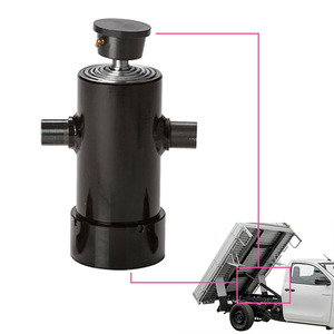 Cilindro Hidráulico Telescópico para Remolque Volquete, Kit de Elevación con Tijera para Camión Volquete - Product Image 2