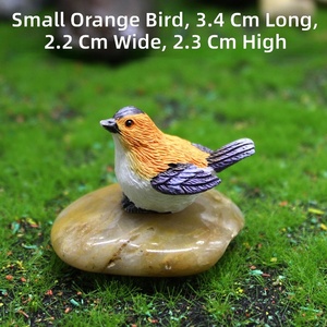 DD4063 Artisanat Petits Animaux En Plastique Artificiels Fée <span class=keywords><strong>Jardin</strong></span> Accessoires Miniature Résine Statues Mini Oiseaux Figurines - Product Image 5