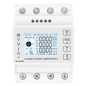 PV Solar System Kwh V A Hz W Three-Phase Four-Wire Modbus/Pulse Output Port RS485 Three-Phase Multifunction Energy Meter