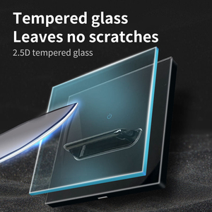 Công tắc đèn tường kính LED kiểu châu Âu, ổ cắm 16A, công tắc bật tắt cổ điển, tiêu chuẩn EU/UK, 3 gang, 2 chiều, hai chiều, 110-250V - Product Image 3