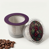 Filtre à café jetable personnalisé en forme d'objet volant, en papier plat, pour infusion par le dessus