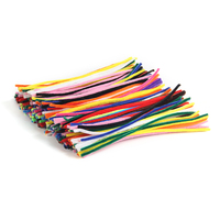 Nouvel ensemble de fils chenille de couleurs assorties, pack artisanal mixte, sans danger pour les enfants. Tiges de base non toxiques et colorées pour les jeunes artisans