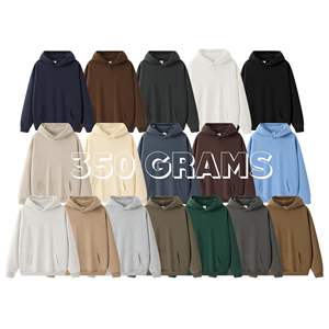 Sudadera con Capucha Extra Grande Unisex para <span class=keywords><strong>Hombre</strong></span>, Otoño, 350GSM, Poliéster/Algodón, Tejido <span class=keywords><strong>de</strong></span> Felpa, Cómoda, Elegante, Lisa, Personalizable - Product Image 2