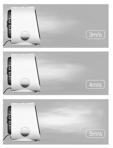Ventilateur de bureau USB <span class=keywords><strong>rechargeable</strong></span>, refroidisseur d'air, <span class=keywords><strong>mini</strong></span> ventilateur personnel pour cuisine, chambre, ventilateur d'<span class=keywords><strong>eau</strong></span> avec écran LED, <span class=keywords><strong>climatiseur</strong></span> pour usage domestique - Product Image 6