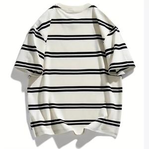 เสื้อยืดเจอร์ซีย์ทรงบ็อกซี่โอเวอร์ไซส์ พิมพ์โลโก้ตามสั่ง ผ้าฝ้าย 100% ไหล่ตก สไตล์สปอร์ต สตรีทแวร์ สีพื้น ระบายอากาศได้ดี เป็นมิตรต่อสิ่งแวดล้อม สำหรับผู้ชาย - Product Image 3