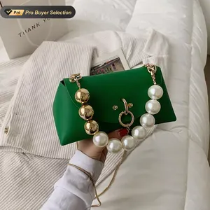 KALANTA sac Supplier Shoulder Pearl Handle Hand Bags Ladies Designer Famous Purse Creativity Messenger Lattice Women Handbag