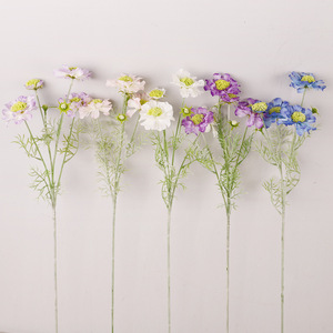 <b>Wheel</b> Peak Chrysanthemum Artificial Flowers <b>Plastic</b> Silk High Simulation Wedding Decorations - Product Image 3