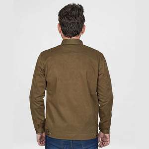 Chaqueta de Cuero y Lona Formal para Hombre, Personalizable, Cuello Alto, Estilo Profesional, Manga Larga, para Invierno - Product Image 6