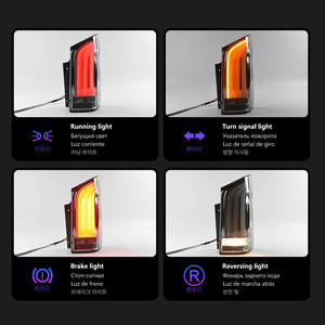 AlyntriX para Vito W447, Luz Trasera LED 2014+, Animación Dinámica de Señales, Luz de Freno Trasera, Luz de Reversa Roja, Accesorios para <span class=keywords><strong>Auto</strong></span> - Product Image 4