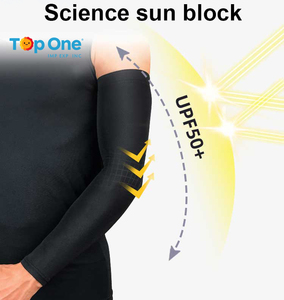 TopOne, venta al por mayor, protector solar, Anti UV, suave, respetuoso con la piel, manga de brazo de compresión para ciclismo juvenil - Product Image 2