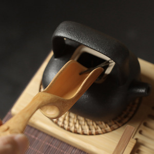 Bamboo Carved Ruyi <b>Tea</b> <b>Set</b> Six Gentlemen <b>Tea</b> Scoop <b>Tea</b> Shovel <b>Tea</b> Needle <b>Tea</b> Clips Four Piece Accessories For <b>Tea</b> Ceremony - Product Image 4