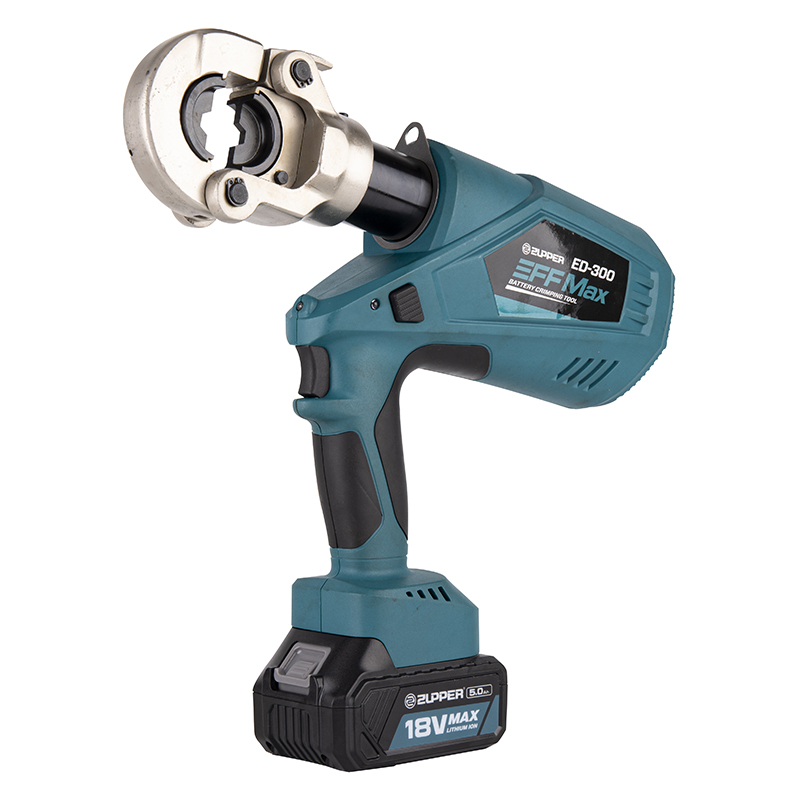 ZUPPER ED-300 Battery Powered Hydraulic Cable Lug Crimping Tool