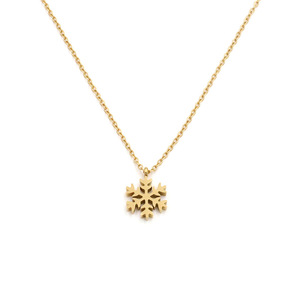 <span class=keywords><strong>2024</strong></span> copo de nieve joyería de moda collares de acero inoxidable joyería fábrica collar a granel nieve colgante collares joyería para mujeres - Product Image 1