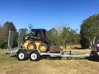 Remorque pour mini-excavatrice galvanisée à chaud de 3,5 T