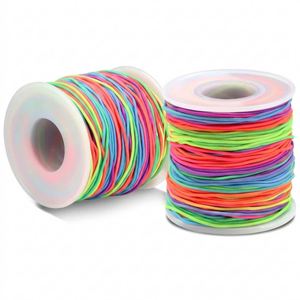 Cordon élastique transparent de 1 mm de diamètre, 50 m, pour la fabrication de bracelets d'amitié, de colliers et de créations DIY - Product Image 1