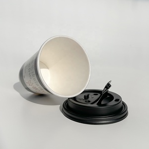 Stand up <span class=keywords><strong>100</strong></span>% prix d'usine gobelet en papier de revêtement interne de qualité alimentaire avec manchons de couvercle étanches pour café chaud boisson froide - Product Image 4