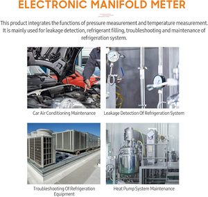 Medidores eletrônicos de refrigeração de teste e carregamento, coletor <span class=keywords><strong>digital</strong></span> <span class=keywords><strong>Mastercool</strong></span> Elitech