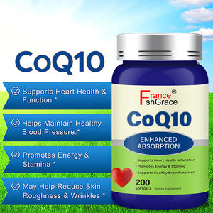 Coq10 Suplemento Extra Antioxidante <span class=keywords><strong>CO</strong></span> 400mg Enzima Vitamina Comprimidos 200 mg Fuerza máxima 100 Softgel Coenzima Q10 mg Softgel - Product Image 4