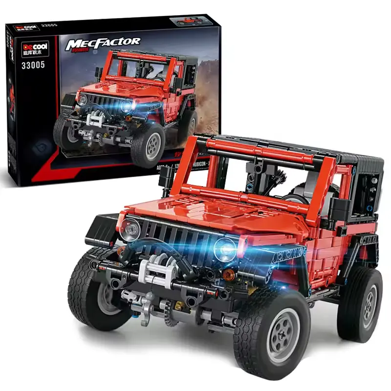 Decool 33005 Wrangler Jeep off-road vehicle building block assembly puzzle toy