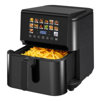 Service OEM ODM, friteuse à air numérique en acier inoxydable 9L, logo personnalisé en usine, friteuse à air intelligente