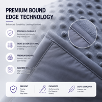 Couverture lestée personnalisée en minky pour adultes, couverture matelassée douce et lourde avec billes de verre, OEM ODM en gros